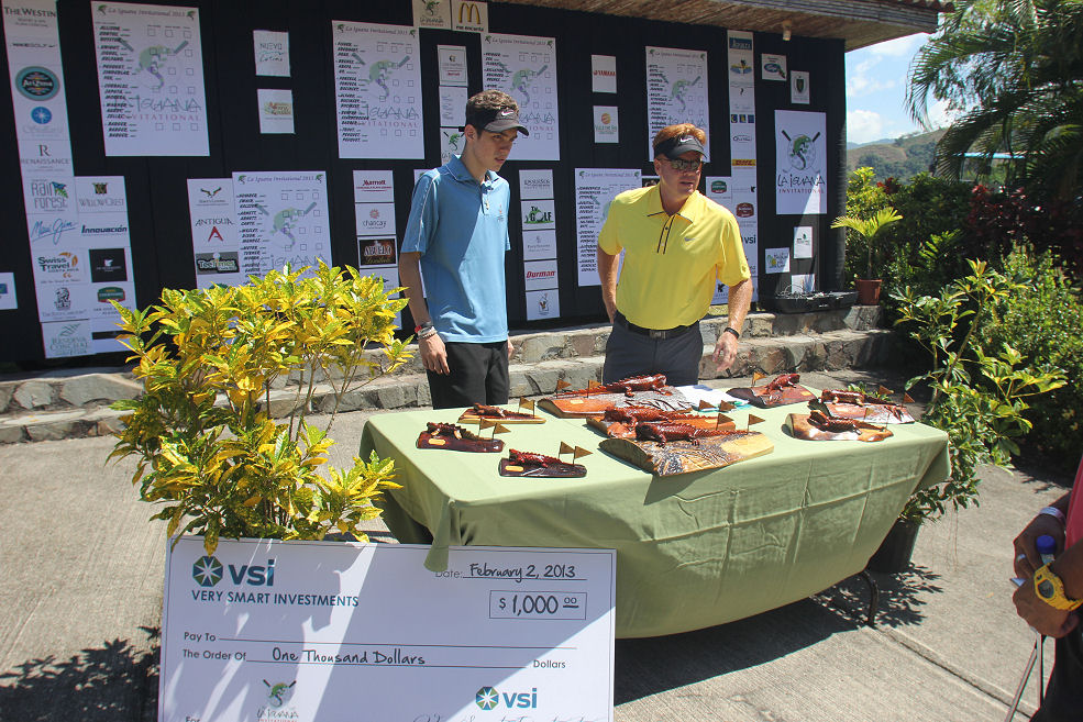 Golf tournament awarding 